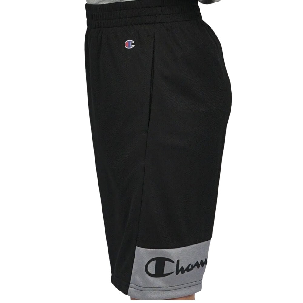 Champion Authentic Athletic Wear Boy's Colorblock Black Shorts, Size 18/20 NWOT